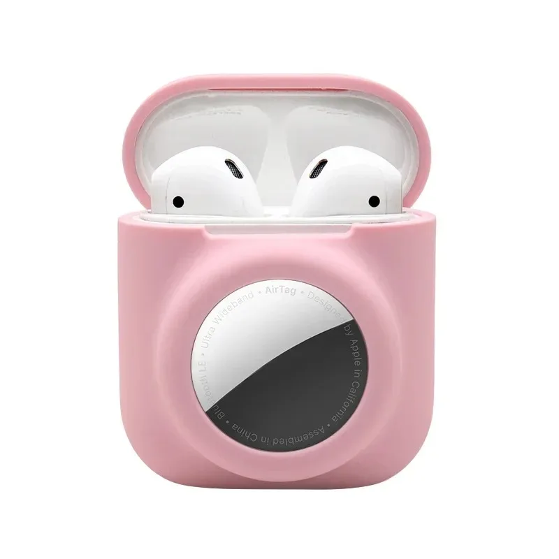 New Arrival 2 In 1 Soft Silicone For Apple AirTag Cases For AirPods Earphones Loss Prevention Case Accessories Smart Watch Cover