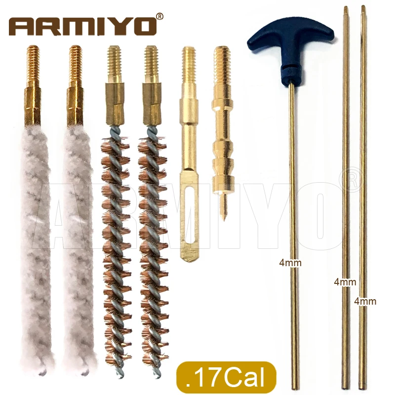 Armiyo 4,5 mm bis 18,5 mm Bürstenmop-Zughalter, Speerspitze, Schlauch, Hartrohr, Ölungs- und Reinigungsset für die Jagd mit 720 mm Stange – Detail 2