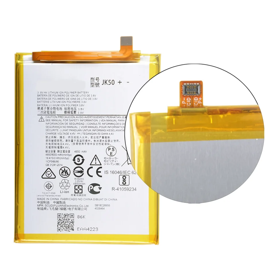 Batería de repuesto JK50 4850mAh para Motorola G20 XT2128-1 G7 Power XT1955 XT1942-1 Z3 XT1941 G30 P30 Note herramientas 3