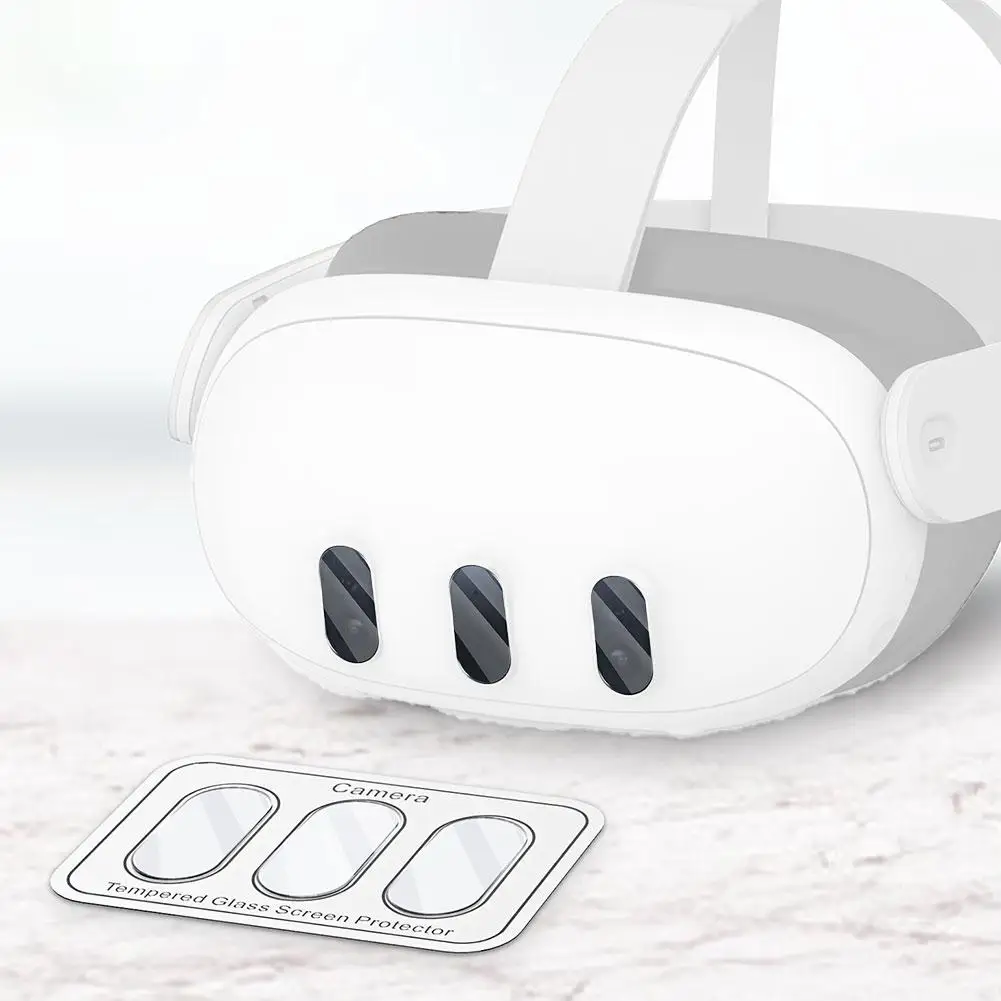 For Meta Quest 3 Tempered Glass Lens Screen Protector Film VR Headsets Accessories Dust Proof Lens Cover for Oculus Quest 3