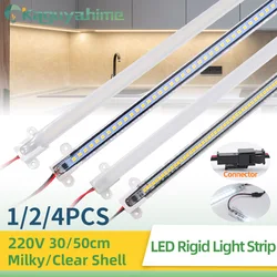 Kps 1/2/4 Stuks Lichtbuis Bar Led Stijve Lichtstrip Ac 220V 240V 30Cm 50Cm 90Cm 120Cm T5 T8 Led Fluorescerende Buizen Nachtlampje