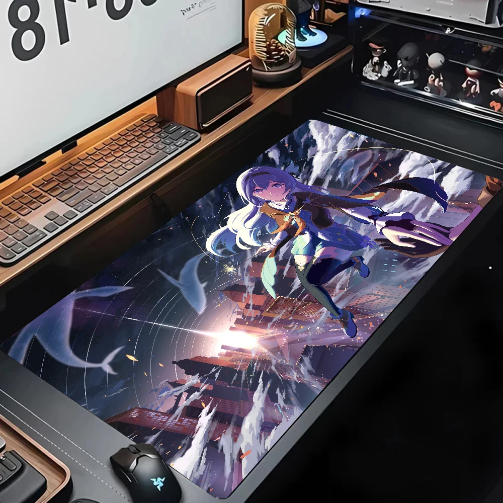 Game Anime Honkai Star Rail Firefly Mousepad Mouse Mat Desk Mat With Pad Gaming Accessories Prime Gaming XXL Keyboard Pad Stitch