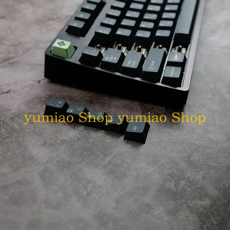 587B Green Wasabi Mustard Keycaps PBT Sublimation Mechanical Keyboard Original Full Set Sushi 142 Keys Keycap