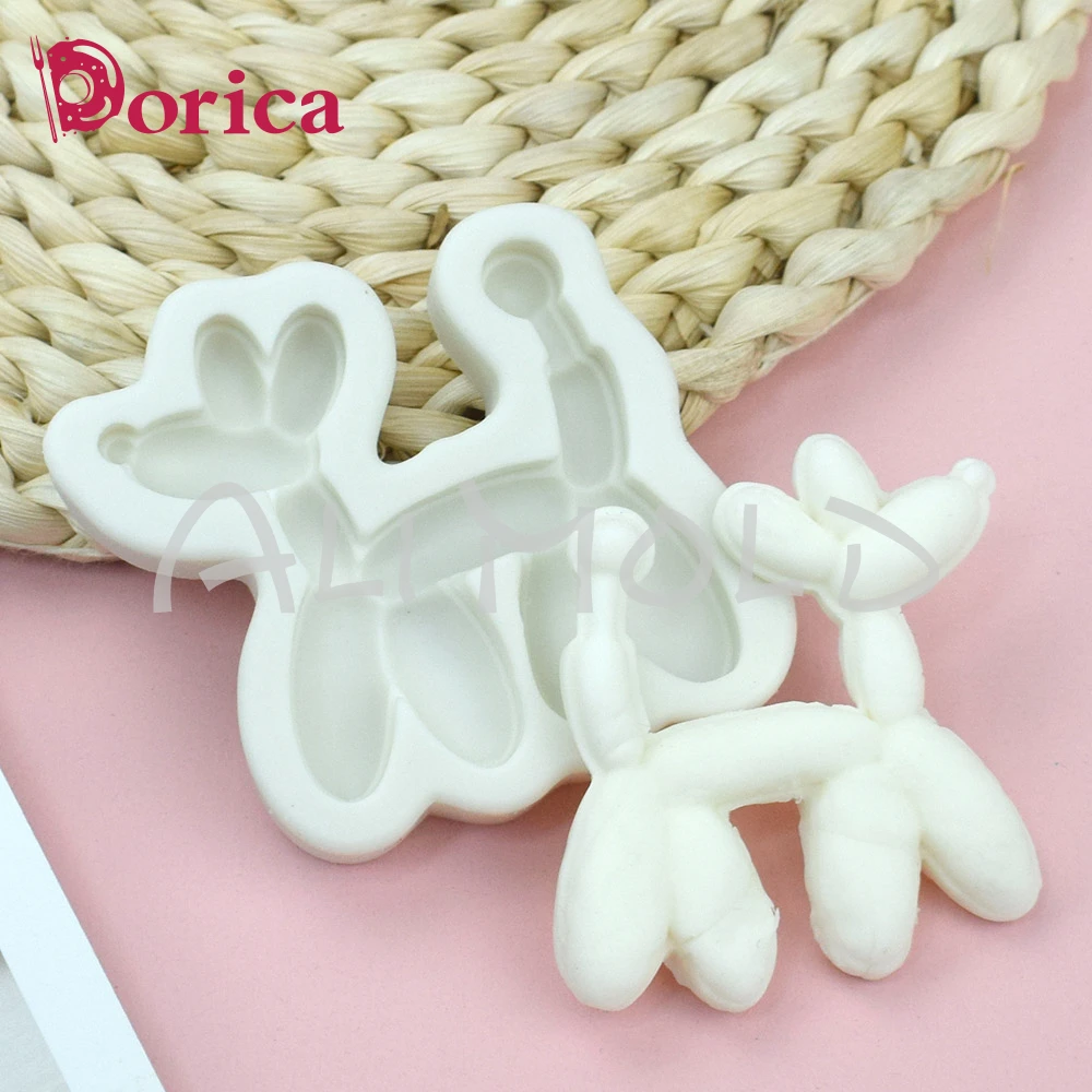 

2 Styles Balloon Dog Silicone Mold Chocolate Fondant Cake Mould Resin Clay Making Gadget Cake Decorating Tool Kitchen Bakeware