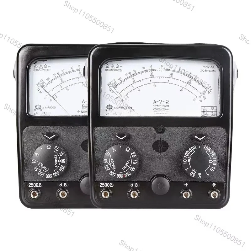 Mechanical Pointer Magnetic Field Multimeter - MF500 High-Precision 2500V Internal & External Tester