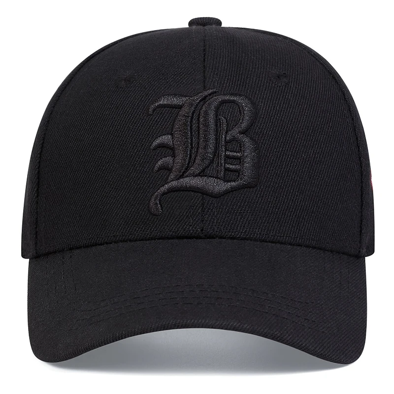 Unisex Gothic Letter FLB Embroidery Baseball Caps Spring and Autumn Outdoor Adjustable Casual Hats Sunscreen Hat