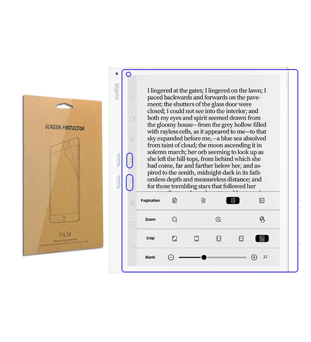 スクリーンプロテクター保護アンチスクラッチシールドフィルム 10.3 インチカバー Bigme B10 eReader アクセサリー用 (1 パック、フィルム 2 枚)