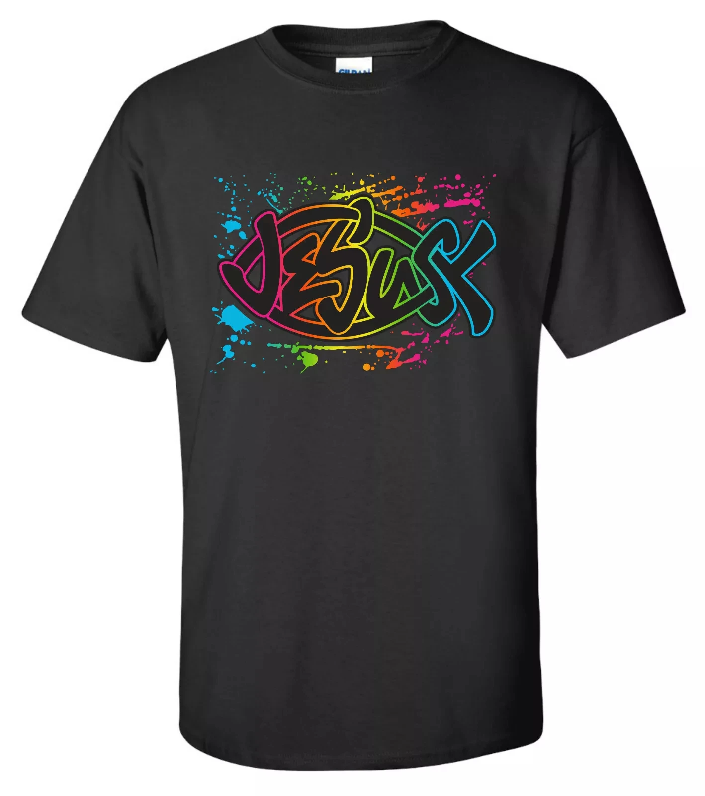 

Jesus Fish T-Shirt Trust Christ Praise God Saves Christian Bible Ichthus Faith High-end Luxury Is for Both Men and Women Top Y2k