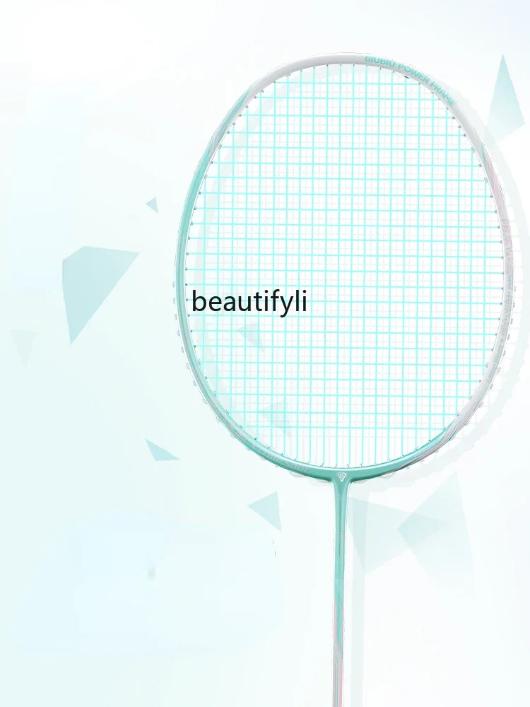 A49 Badminton Racket Full Bounce Speed Control Resistant Single Racket Ultra Light