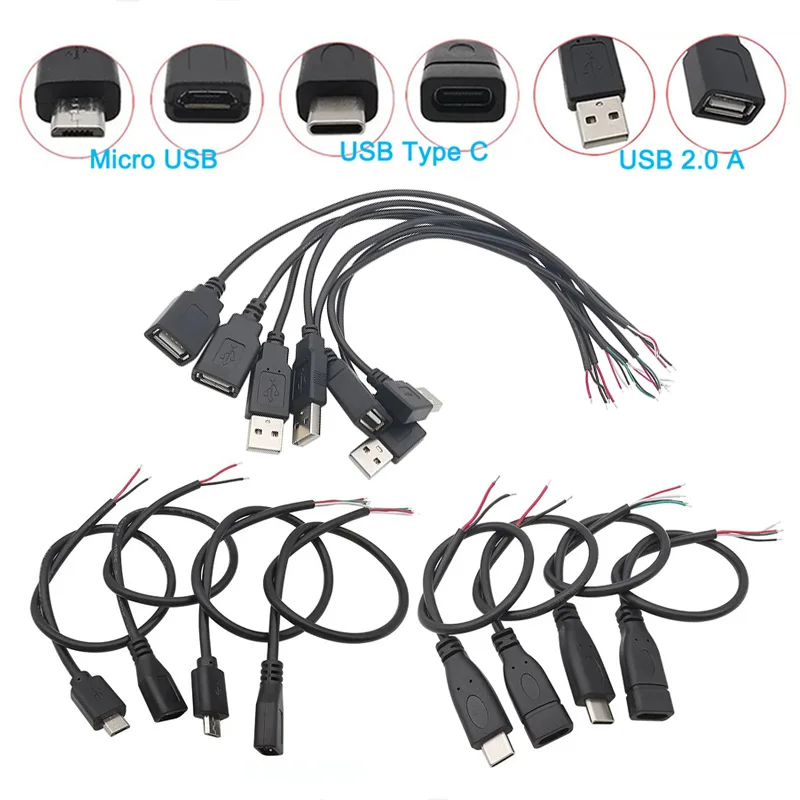 

Кабель питания Micro USB/Type C/USB 2.0