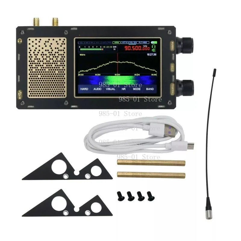 Shortwave radio receiver with DSP SDR V3 module, frequency range 50KHz to 2GHz