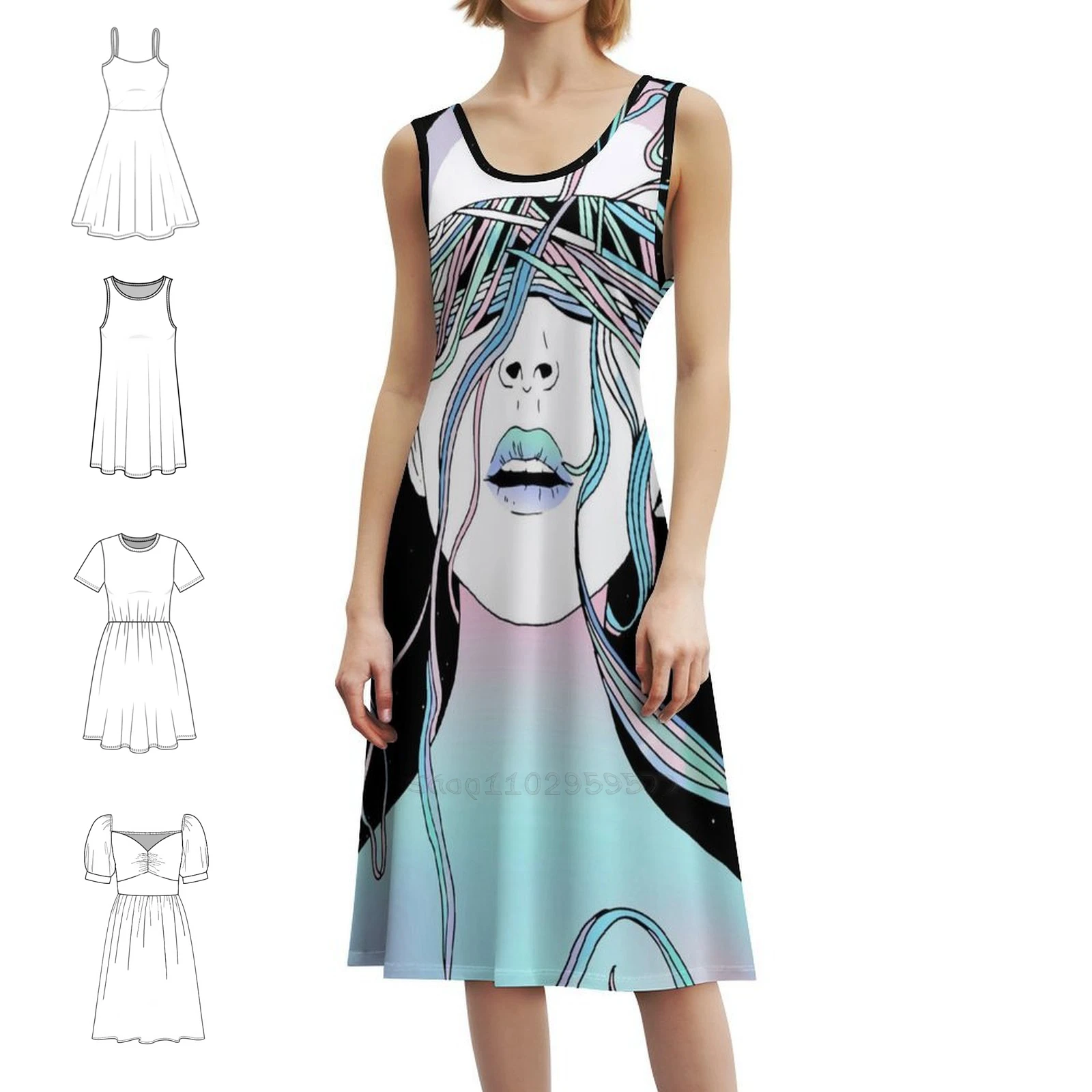 

Я вижу мои мечты и воспоминания Collide Шикарное платье в стиле бохо Элегантное модное пляжное платье для свадебной вечеринки Space Existence Dream Memory Girl