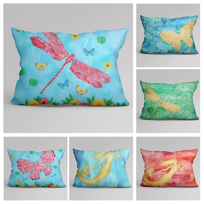 Hawaiian style pillowcase sofa cushion cover rural beach animal decoration pillowcase throw pillowcase  customized 30x50 40x60
