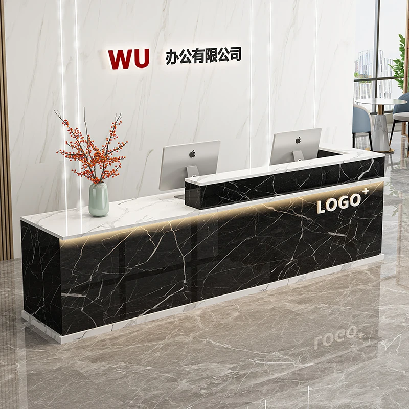 صالون التجميل Mostrador Negocio الأثاث التجاري صالون تجميل مكاتب الاستقبال الديكور مكاتب الاستقبال الخروج