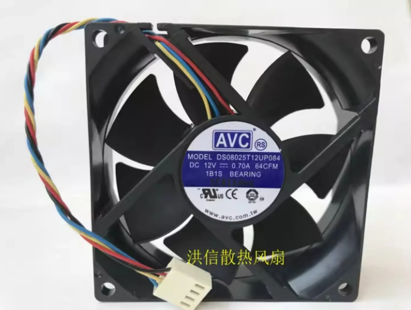 Original AVC 8025 DS08025T12U P084 12V 0.7A 8CM 4-Pin PWM High Airflow Fan