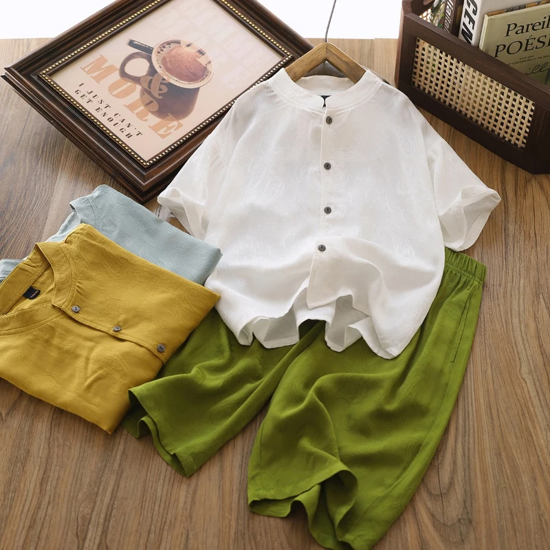 completo-estivo-per-bambini-maglietta-a-maniche-corte-e-pantaloncini-leggero-traspirante-con-stampa-carina-in-morbido-cotone-casual-e-comodo-per-l'uso-quotidiano