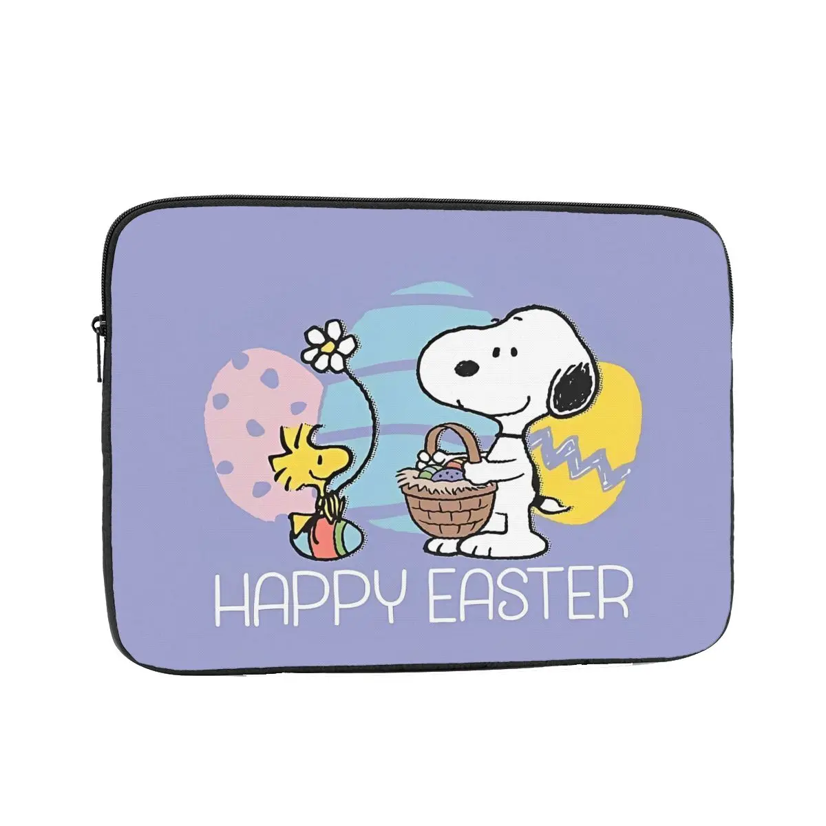 Laptop Notebook Bag Case Happy Easter Eggs Snoopys Tablet Sleeve Case 12 13 15 17 Inch Shockproof Case Bag