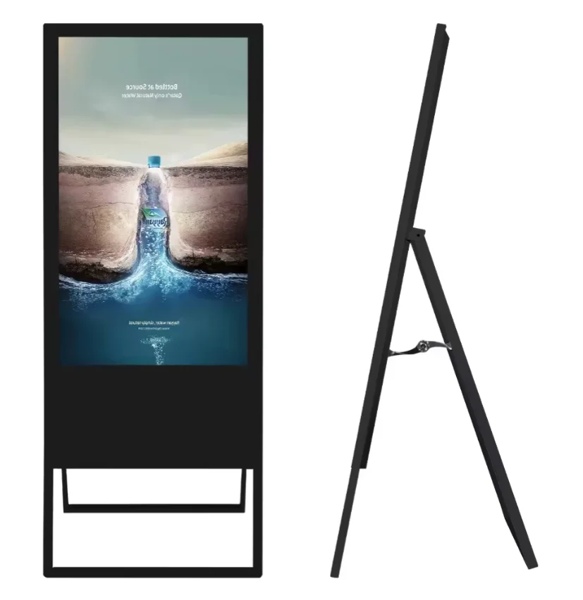 Semi-outdoor/Indoor 32inch Portable Digital Poster Indoor Movable Android Lcd Digital Signage