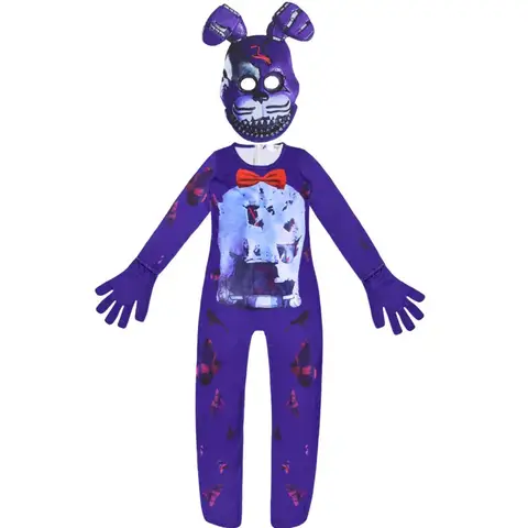 Nowy 2025 Fantazyjny Halloweenowy Kostium Cosplay Five Nights At Freddy's Dziecięcy MaiYaCa Fnaf Freddy Kombinezon Anime Prezent na Boże Narodzenie ☆ ★ ☆ ★ QQ