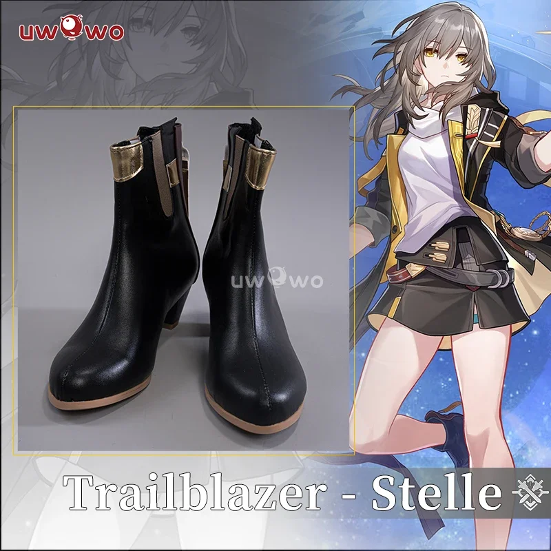 FC6UWOWO Honkai Star Rail Stelle أحذية كوسبلاي تريل بليزر هونكاي إمباكت كوسبلاي أحذية قصيرة لزي الهالوين @ FC8!