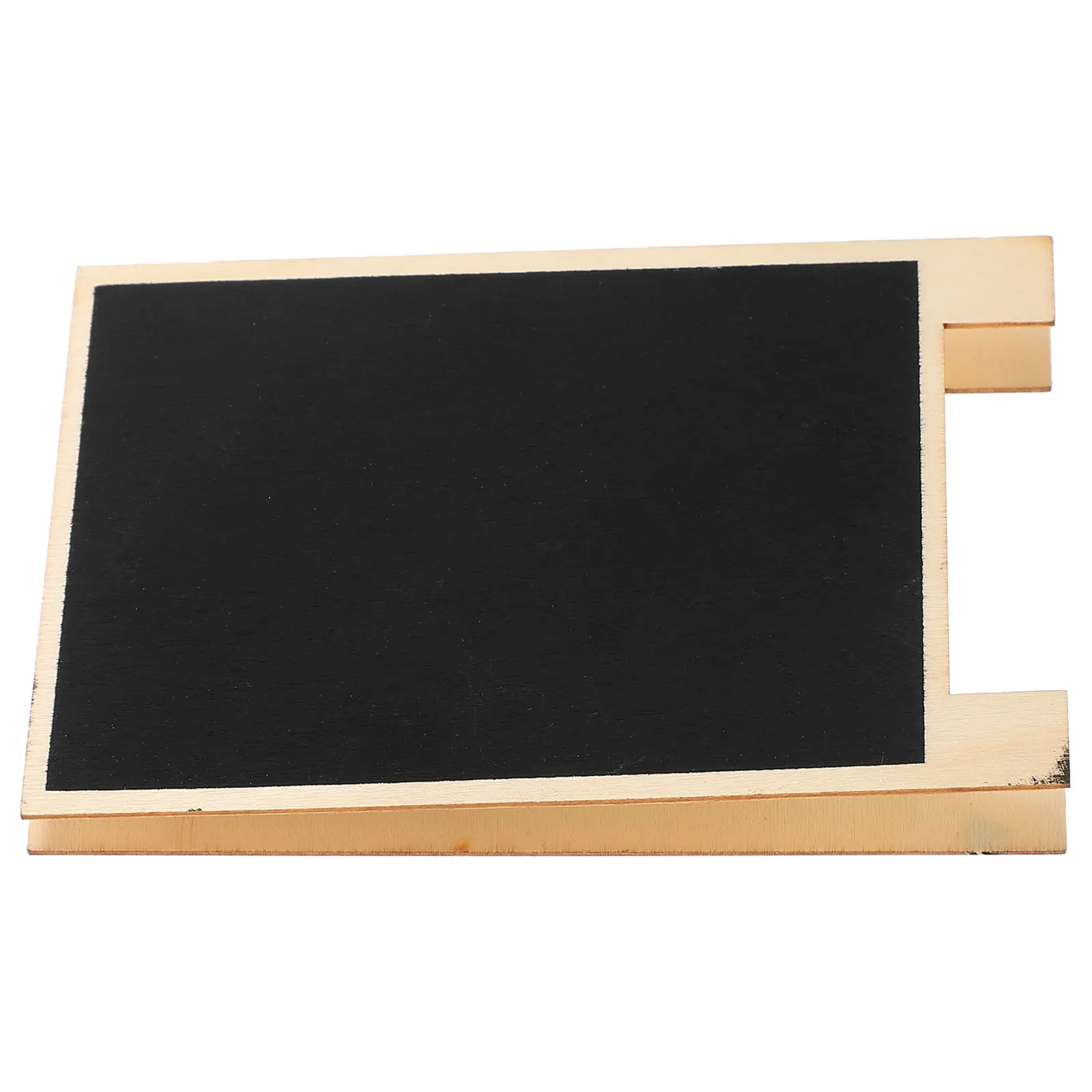 

6pcs Mini Desktop Chalkboard Decor Erasable Message Board Small Wood Craft Tabletop Sign Wedding Party Restaurant Use