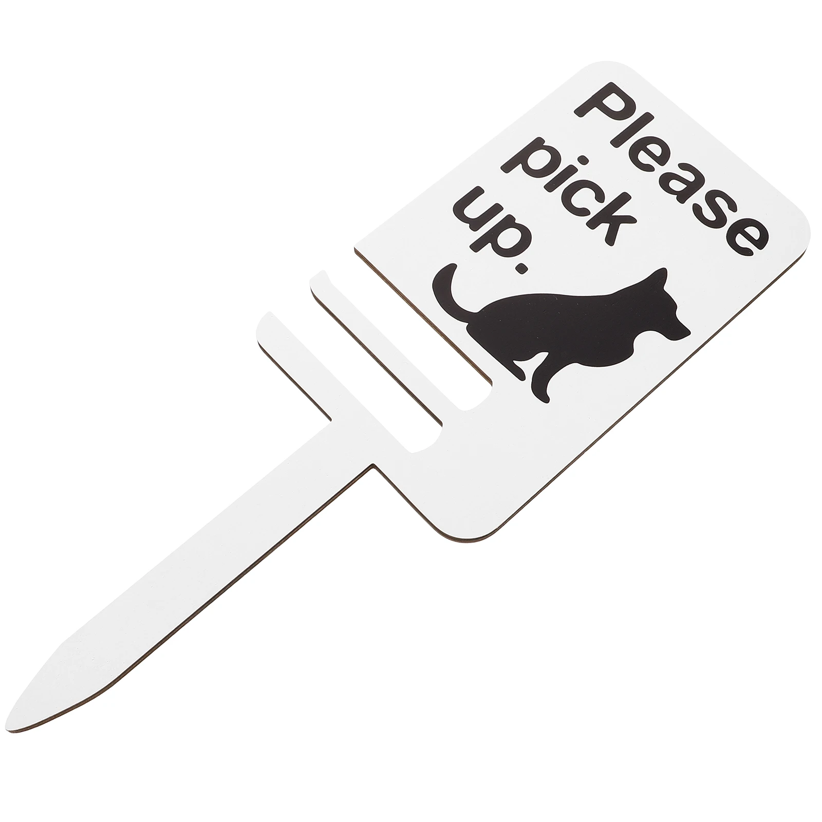 

Dog Poop Sign Pet Waste Marker Wood Lawn Stake Garden Decoration No Pooping Notice Yard Art Indicator Outdoor Warning Practical