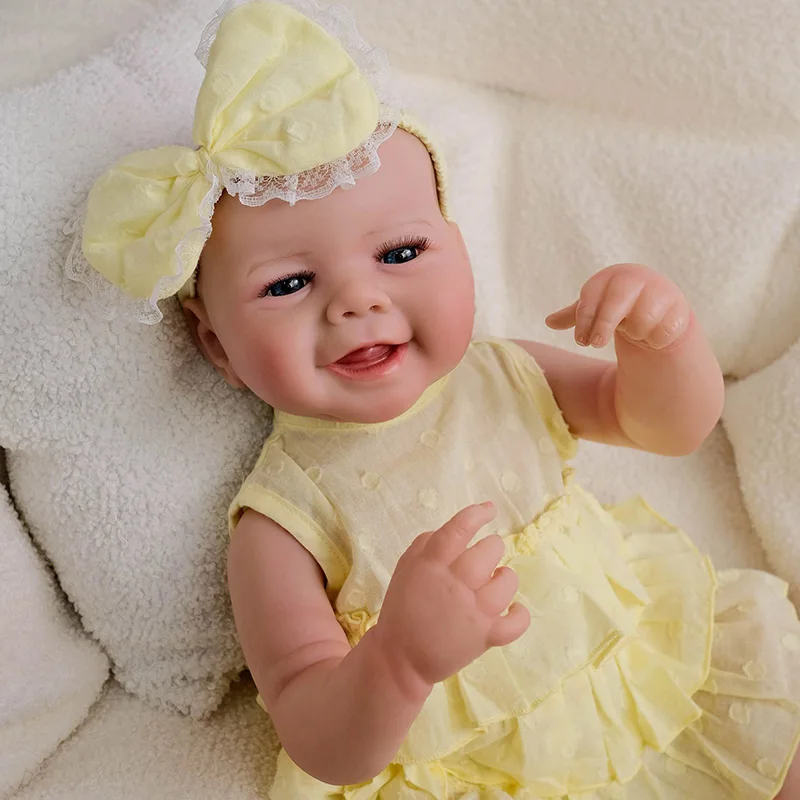 Reborn Doll Kits Emmy for 19inches Soft Vinyl Reborn Baby Dolls Accessories for DIY Realistic Toys for DIY Reborn Dolls Kits