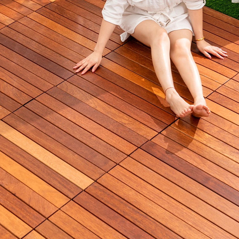 

2pcs Plastic Floor Mats Thick Non-Slip Outdoor Mat For Yard Terrace Ground Interlocking Garden Floor Tiles Cushion Yard Splicing