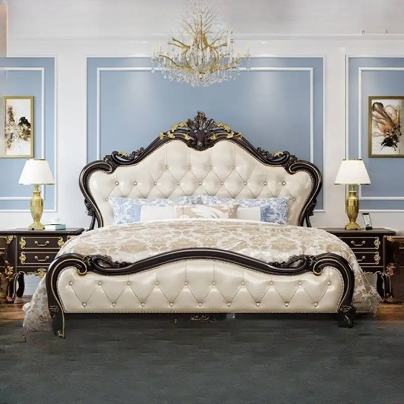

Style European Double Bed Aesthetic Minimalist Luxury Modern Double Bed Frames Adjustable Camas Matrimoniales Furniture Home