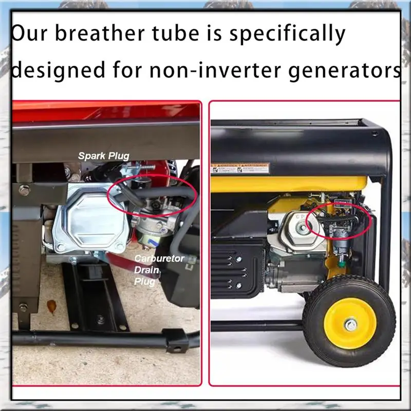 AS59 -Generator Breather Tube Breather Hose For 5500 6000 6500 7000 7250 8500 8750 9000 9500 10000 12000 13000 Watts Generators