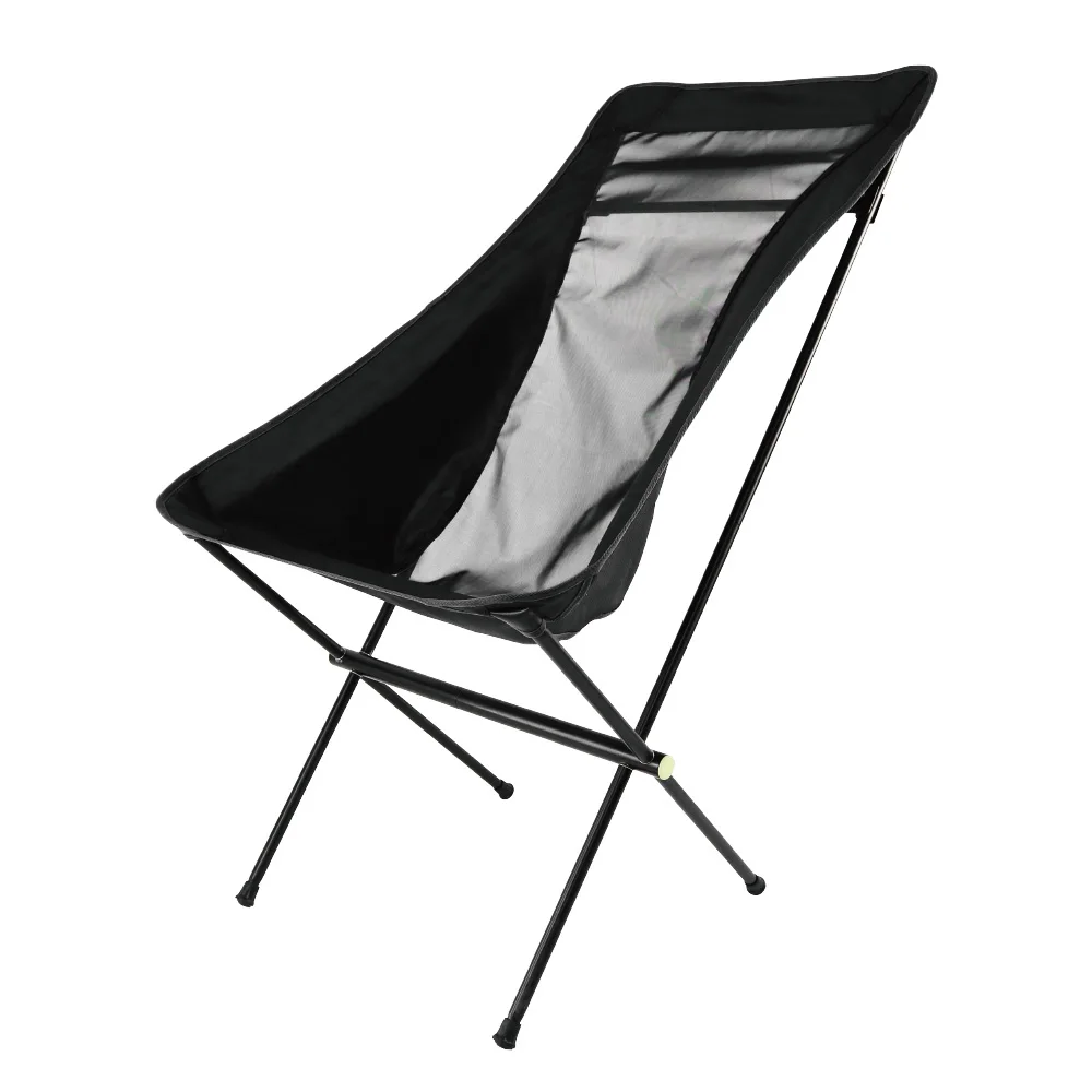 Outdoor High Back Folding Fabric Camping Chair With Carry Bag For Camping Fishing Beach