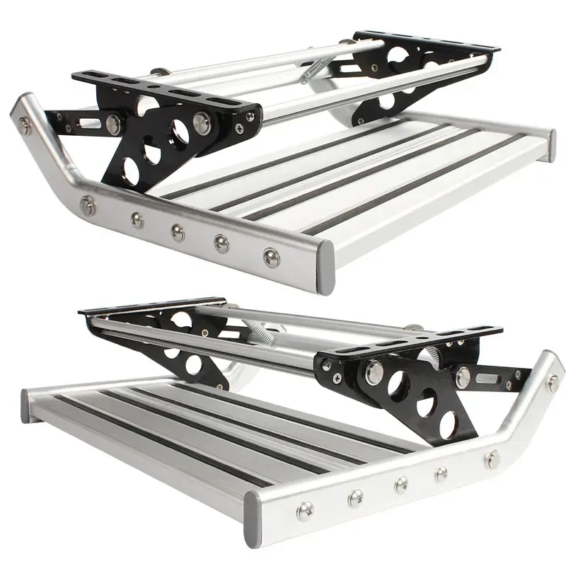 1PC RV folding step trailer boarding welcome aluminum alloy manual retraction single-layer double-layer pedal electric pedal