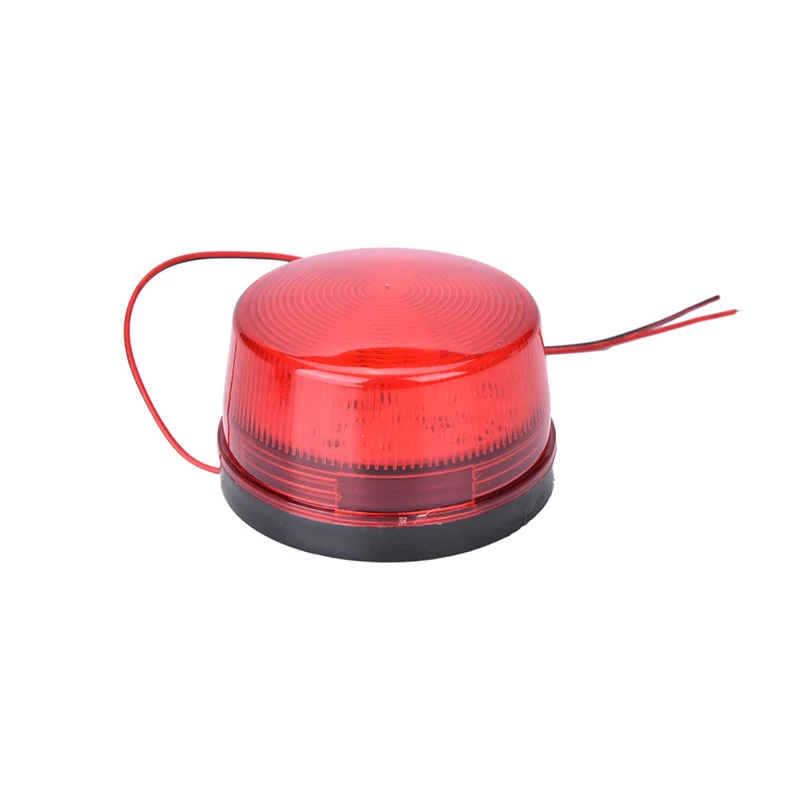 Arancione blu rosso 12V LED allarme di sicurezza segnale stroboscopico avvertimento lampada lampeggiante