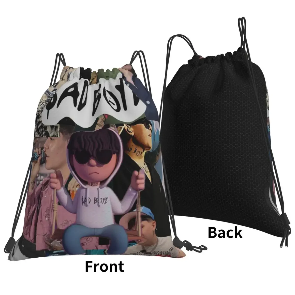 Mochilas Junior H Merch Sad Boyz, bolsas portátiles multifunción con cordón, bolsa deportiva, bolsas para libros para hombre, mujer, estudiantes