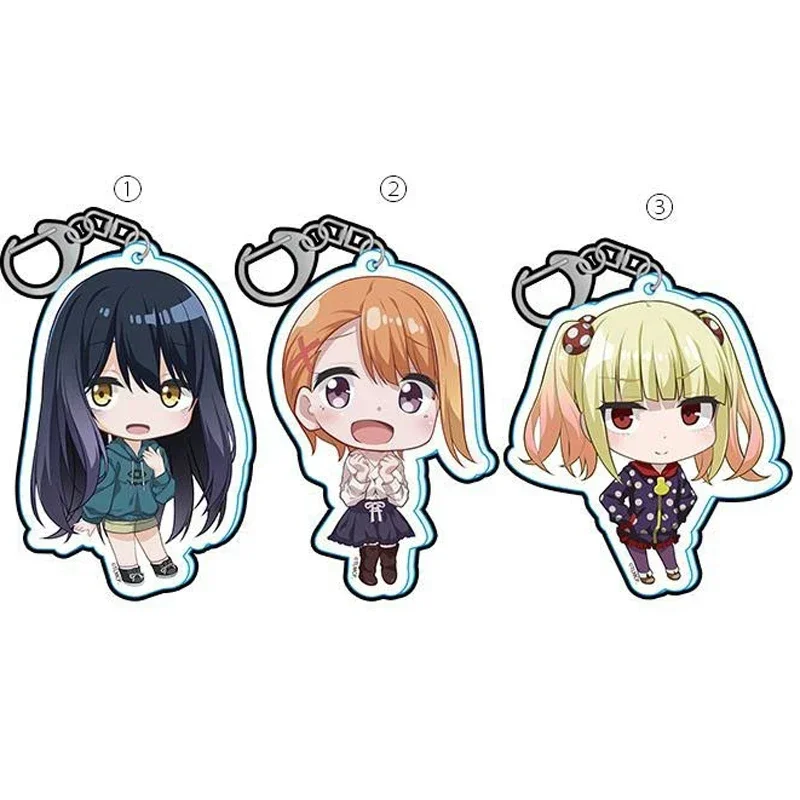 Anime Keychain Yotsuya Miko Yurikawa Hana Acrylic Keyring strap Figure Hanging Accessories 6cm