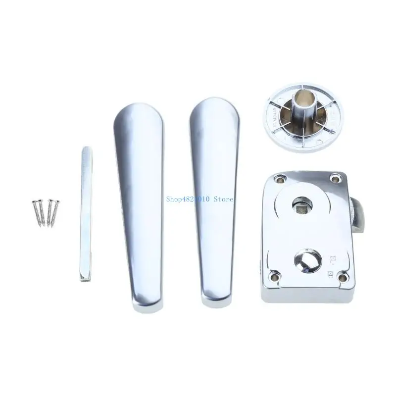 T3LF RV قفل باب المرحاض أبواب الحمامات قفل RV قافلة قارب لمزلاج مقبض المقبض Loc #4