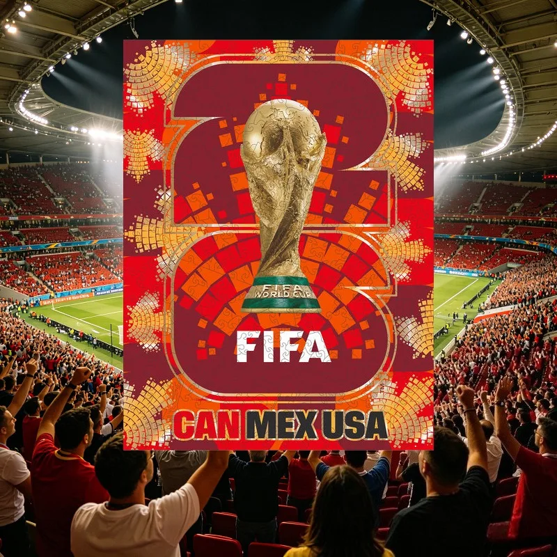 

Высококачественные деревянные пазлы FIFA World Cup Канада для взрослых в подарочной коробке, уникальной формы, для домашнего декора, праздничные подарки