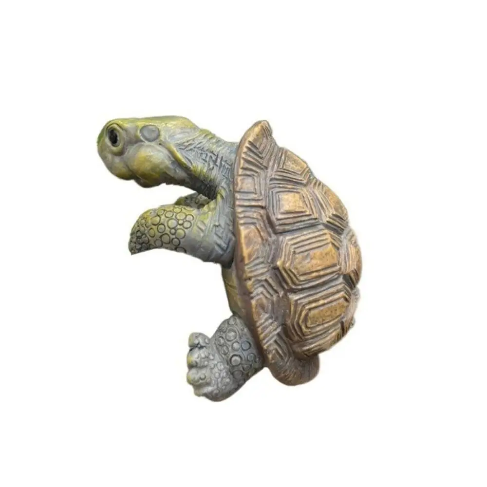 Funny Simulation Turtle Hanging Pot 3-sided Small Turtle Ornament Cartoon Climbing Turtle Home Flower Pot Aquarium Decoration
