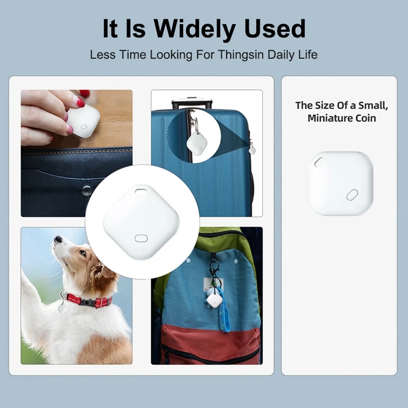 Мини-трекер для домашних животных с функцией Find My For Smart Locator Cat Anti Lost GPS Track Finder Dog Bluetooth Tag Детская сумка Кошелек Ключ