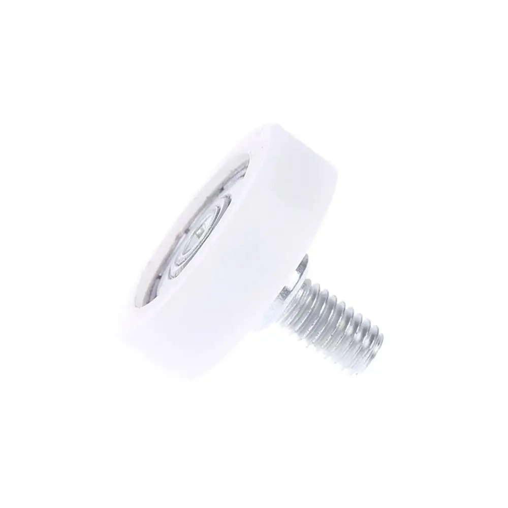 1 قطعة مع درج المسمار تحمل بكرة النايلون المعادن M6 خزانة موضوع خارجي تتحرك عجلة شقة انزلاق الباب الأسطوانة الأثاث #1