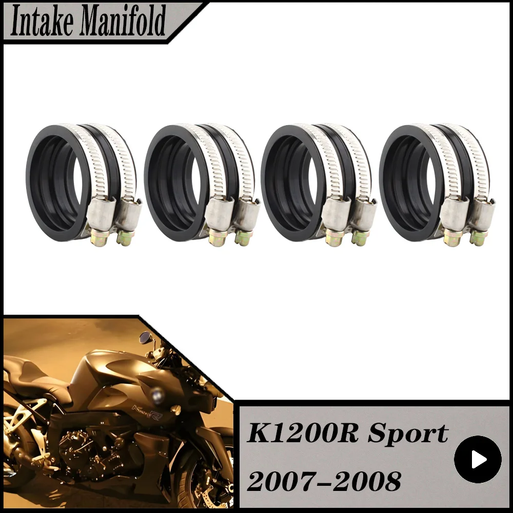 FOR BMW K1200R K1200 R K 1200 R 2007-2008 Motorcycle Carburetor Adapter Inlet Intake Pipe view 2