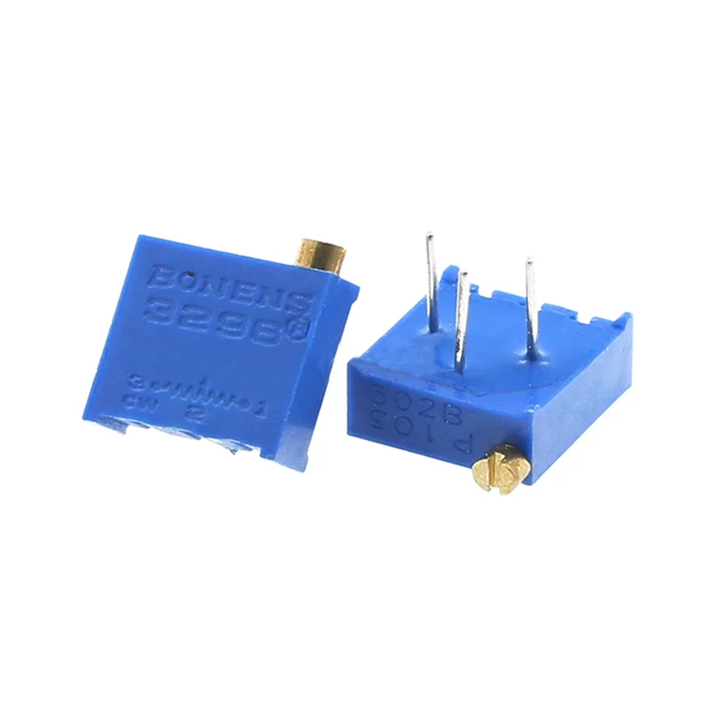 10pcs 3296P 수평 조절 가능 전위차계 1K2K5K10K20K50K100K200K500K1M 측면 조정 203 104