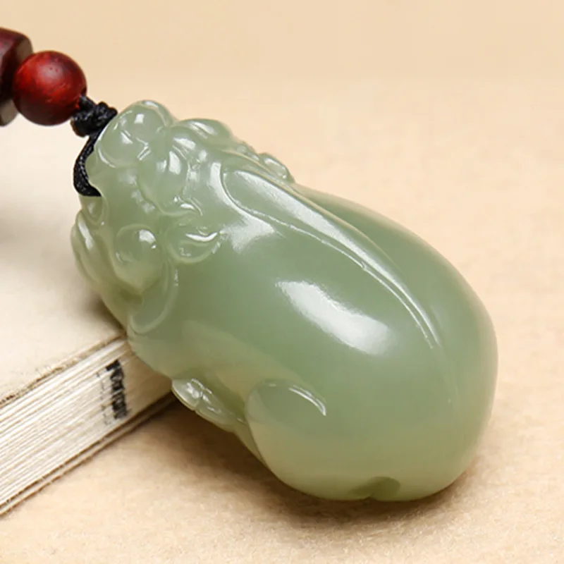 , Hotan Green , , Jade Pendant Men And Women, Pixiu Ornament