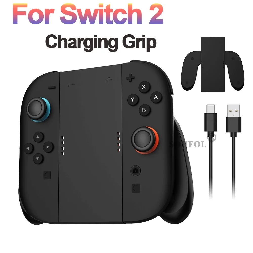 2025 New Charging Grip for NS Switch 2 Joypad Portable Charger Dock Controller Charger for Switch 2 Joy-con Gaming Accessories
