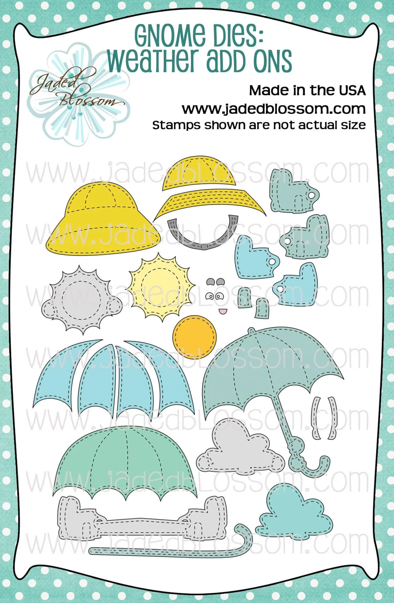 

Gnome Dies Collection Summer Sun Umbrella Metal Cutting Dies DIY Scrapbook Craft Decoration Template Supplies Card Handmade