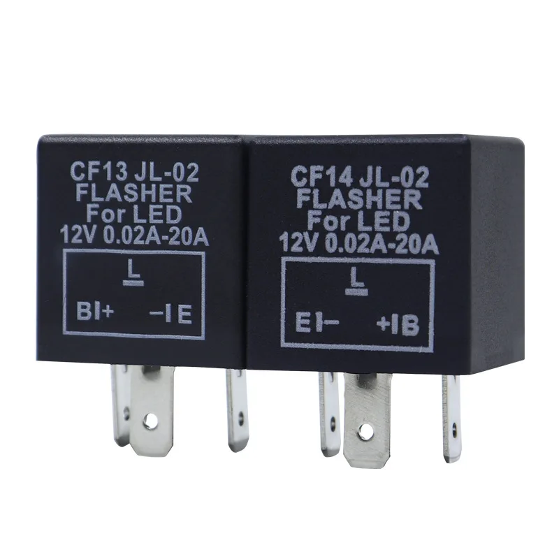 3-Pin LED Flasher Flash Relay for Turn Signal Light Hyper Flash Fix 12V LED Relay for Car Motorcycle Accessories