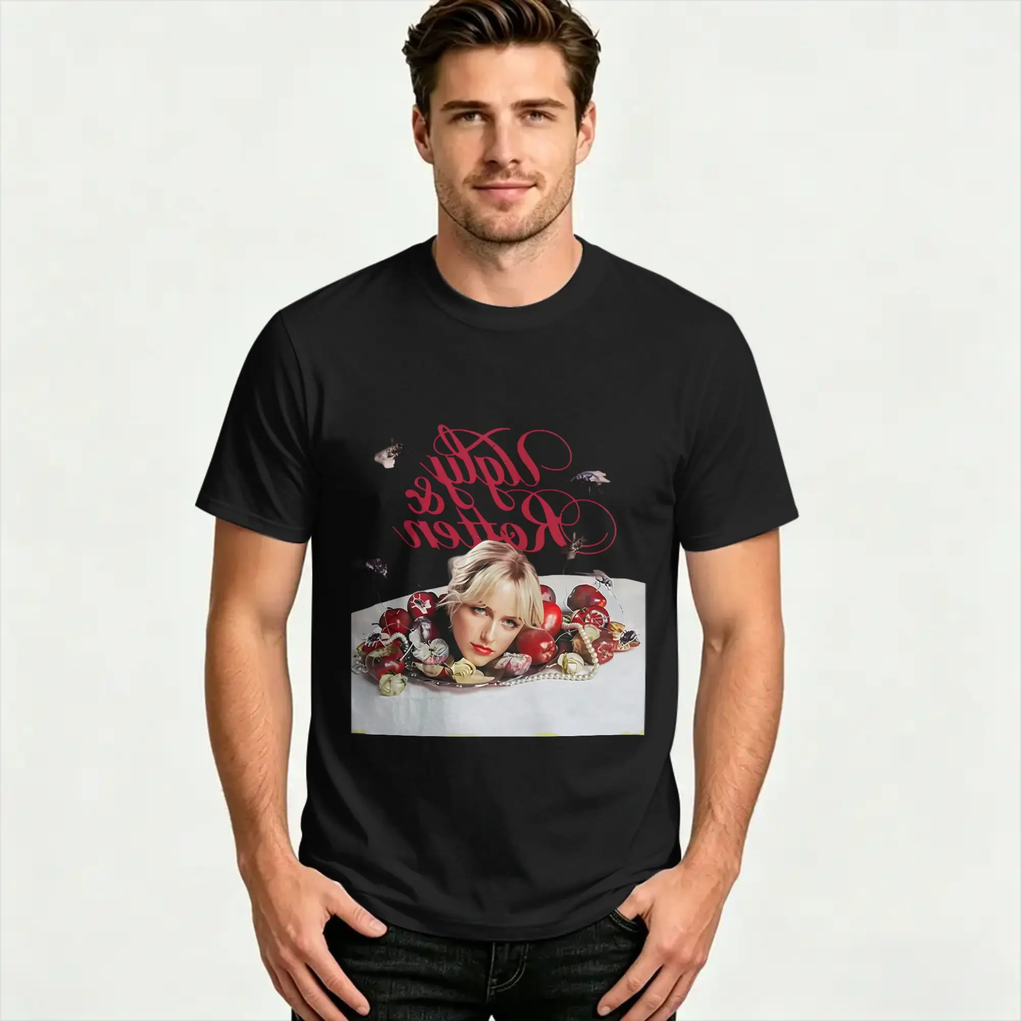 Mckenna Grace Ugly & Rotten T Shirt Summer  Pure Cotton T-Shirts For Man Casual Tee Shirt Short Sleeve Streetwear Top Tees