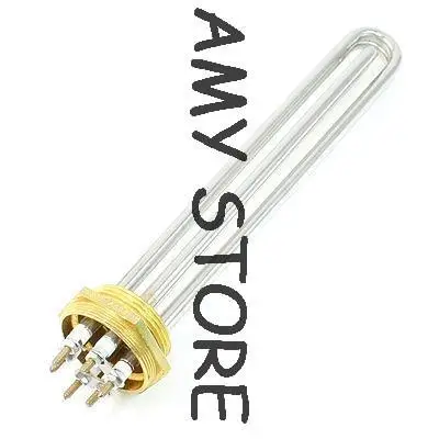 

Water Boiler Heating Element 3U Shape Heater Stainless Steel Heat Tool AC 380V 6KW 1-1/2" DN40 47mm Thread Brass