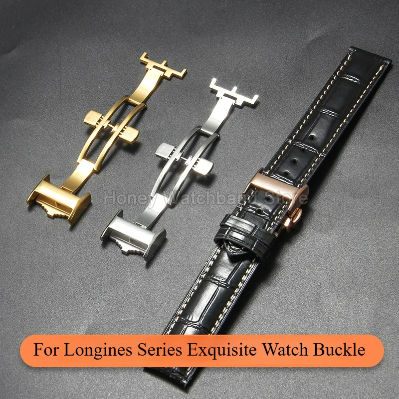 For Longines Master Flagship Collection Classic Anti Rust Stainless Steel Special Clasp Waterproof Durable Butterfly Buckle