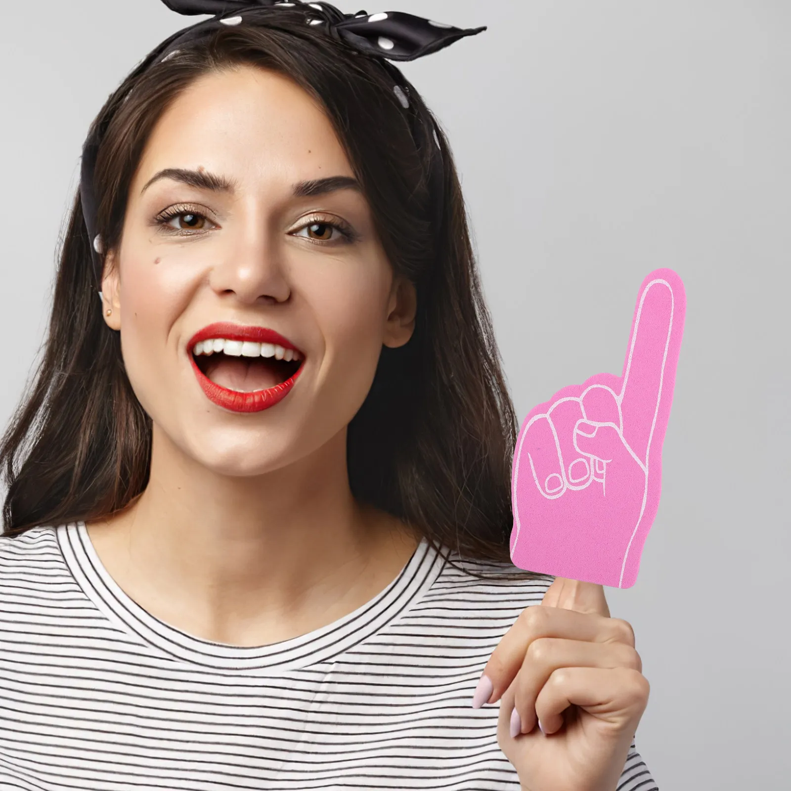 12Pcs Foam Finger Cheer Leading Sports Accessories Prop Party Favor Sports Event Noisemaker Party Prop